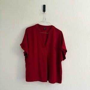 SHEIN Curvy • Cuffed Sleeve Blouse